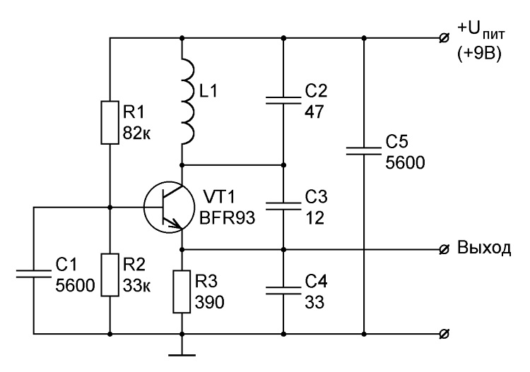 Вч генератор. LC Генератор на полевом транзисторе. Генератор сигналов 60 КГЦ-108 МГЦ. LC – генераторы синусоидальных сигналов это. Принципиальная схема LC генератора.