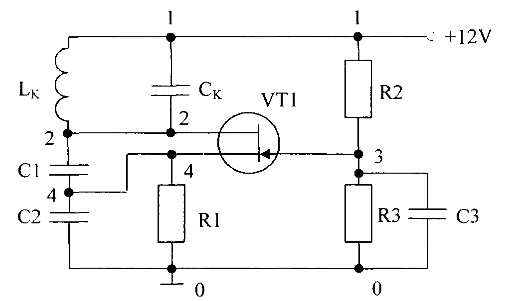 Простой генератор на транзисторе схема
