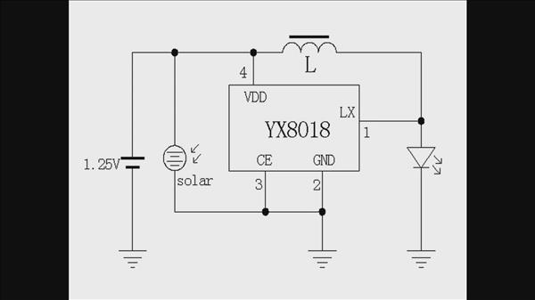 Yx8018 схема садового фонарика